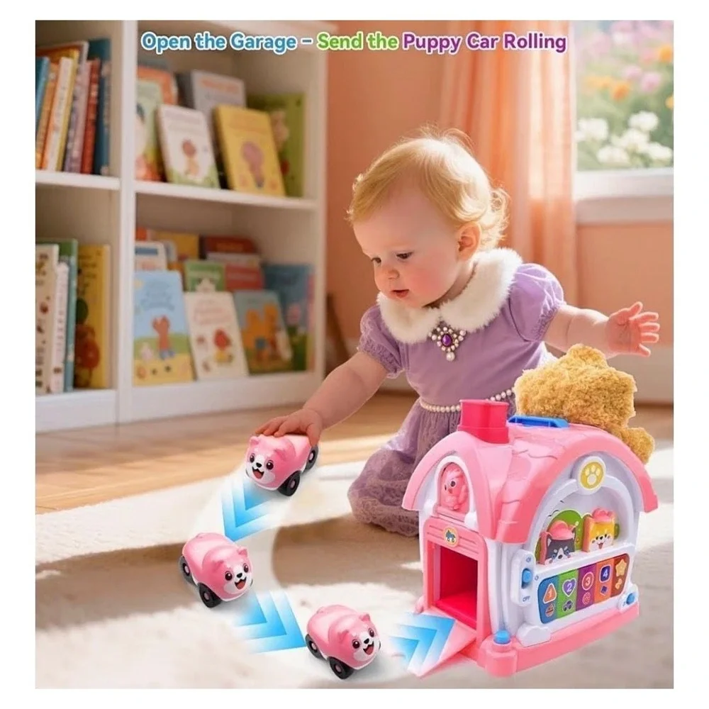 Toys for 1+ Old Girls – 9-in-1 Montessori Musical Toddler Activity House with